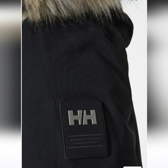 Helly Hansen Size M Down Black Warm Parka - Picture 6 of 17